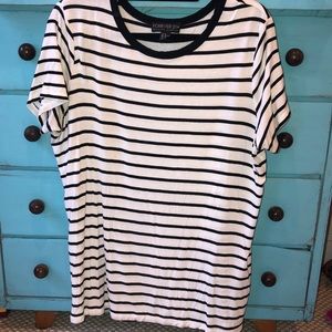 Oversized striped tee
